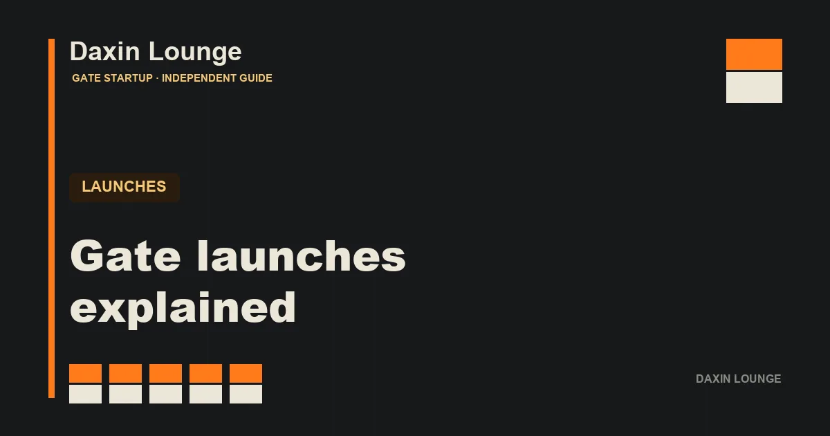 Gate's three launch lanes: Startup, Launchpool and Launchpad
