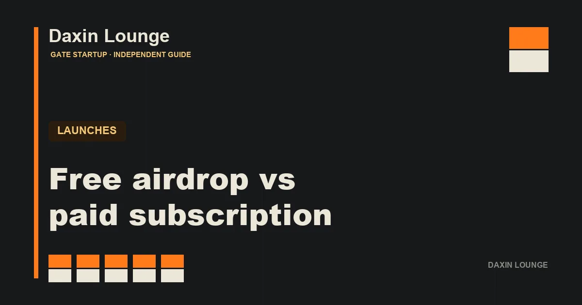 Gate Startup free airdrop zone and subscription zone shown side by side