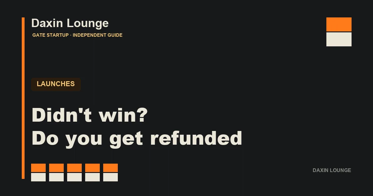Unfilled Gate Startup funds returning to the spot wallet after the draw