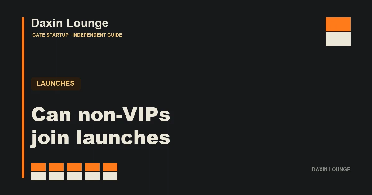 The minimum bar and random-draw mechanism for non-VIP users joining Gate Startup