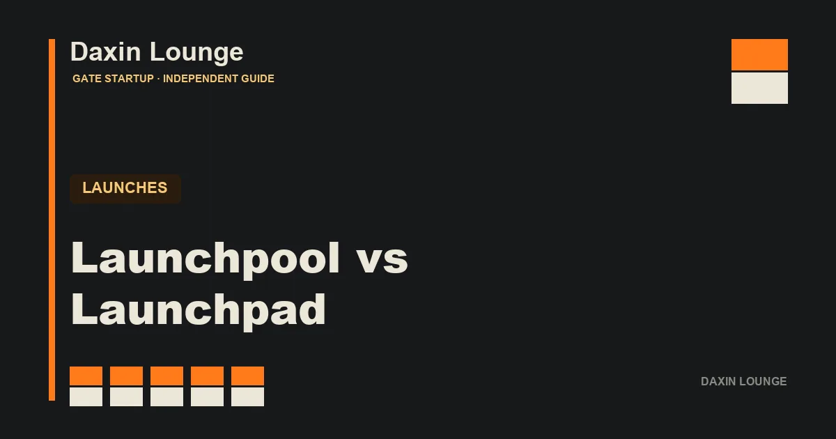 Launchpool stake-to-mine versus Launchpad subscription side by side